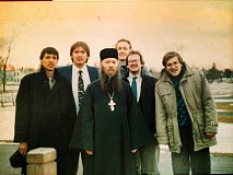 With Hieromonk Peter and fellow seminarians
